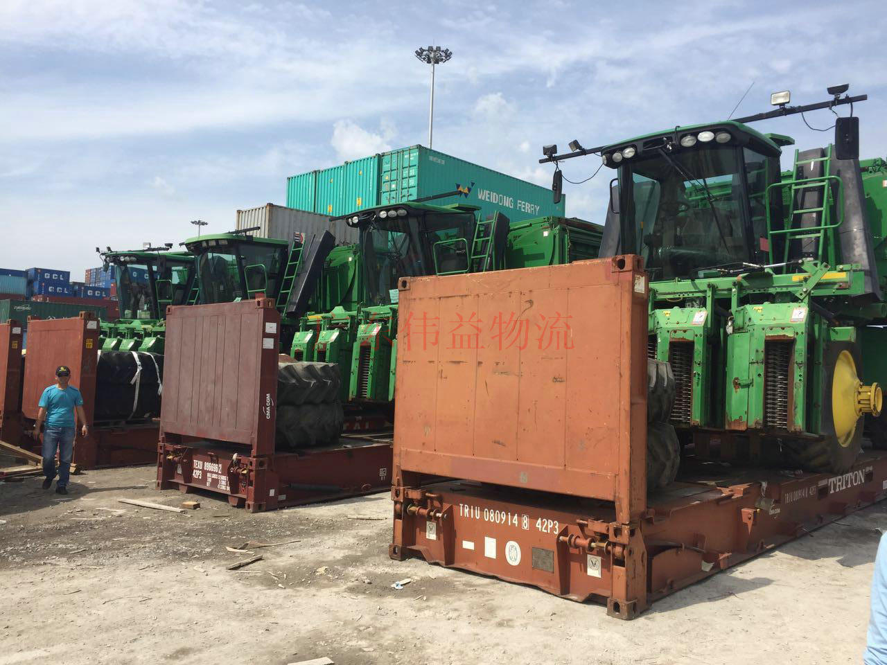 美國(guó)棉花采摘機(jī)進(jìn)口海運(yùn)天津港清關(guān)，物流服務(wù)